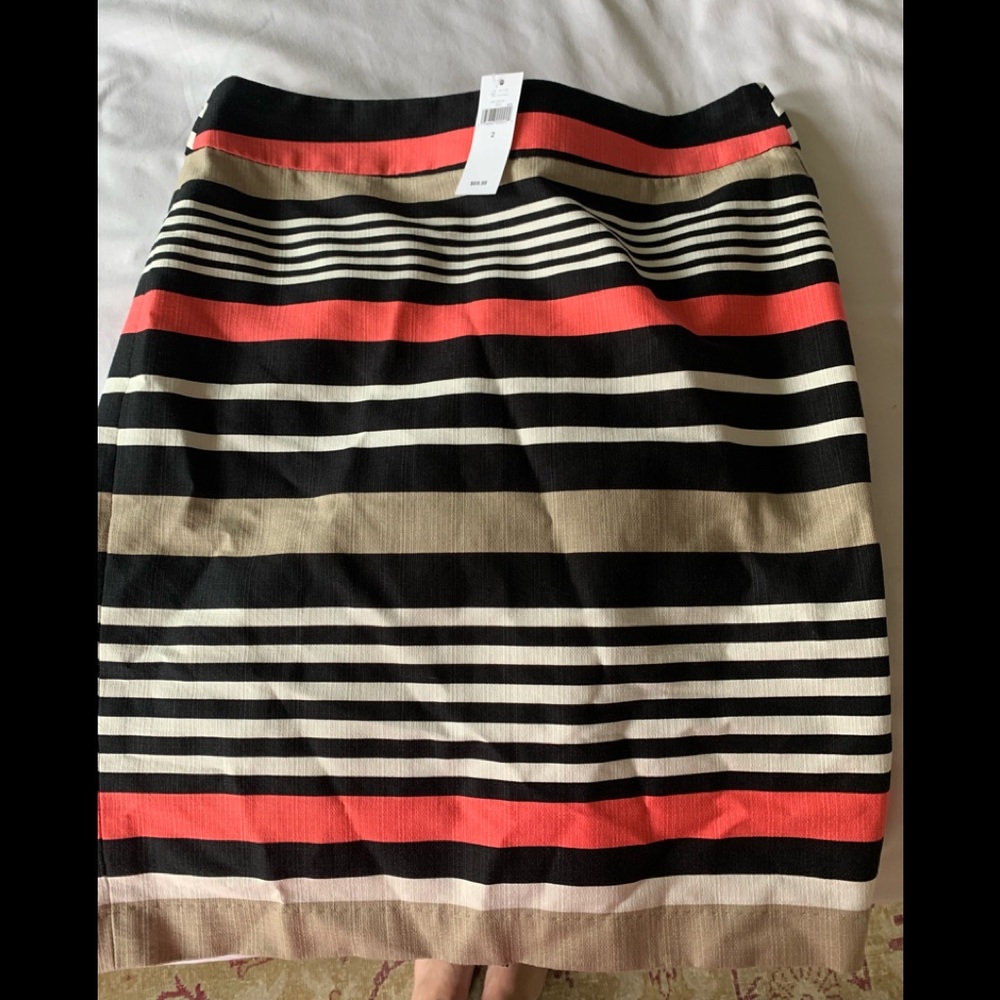 Banana Republic striped pencil skirt